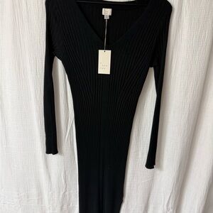 a new day Black Long Sleeve Dress